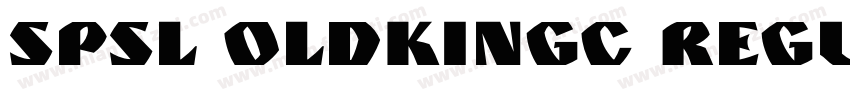 SPSL OldKingC Regular字体转换